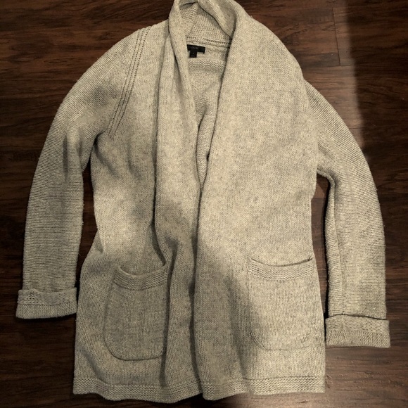 J. Crew Sweaters - J.Crew women’s light Gray heavy shawl collar cardigan sweater